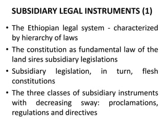 Regulation and policy incentives for innovations in industrial effluents management in Ethiopia