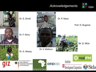 Achievements and ongoing work on biopesticides at ICIPE—Some examples and lessons learnt 
