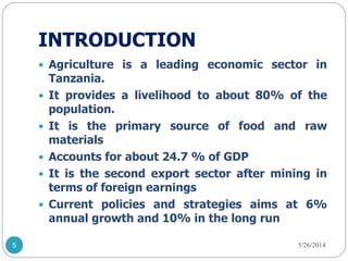 Status of development, registration and use of bio-pesticides in Tanzania
