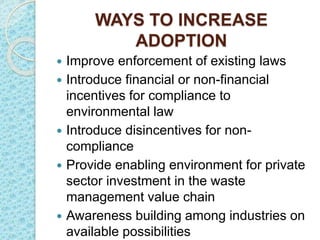 Development and deployment of industrial effluent treatment systems in sub-Saharan Africa: Opportunities and challenges