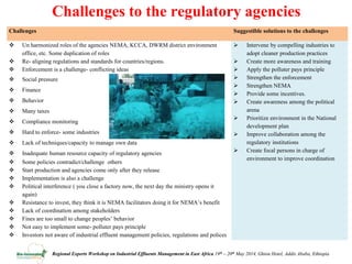 Review of policies, regulations and standards and incentives/disincentives for adoption of new effluent management technologies in the agro process industry in Uganda