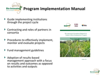 Delivering biosciences innovations to the market place: Bio-Innovate program strategy