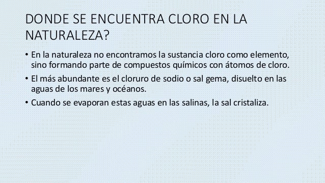 Bioinorganica cloro