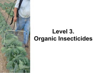 Level 3.
Organic Insecticides
 