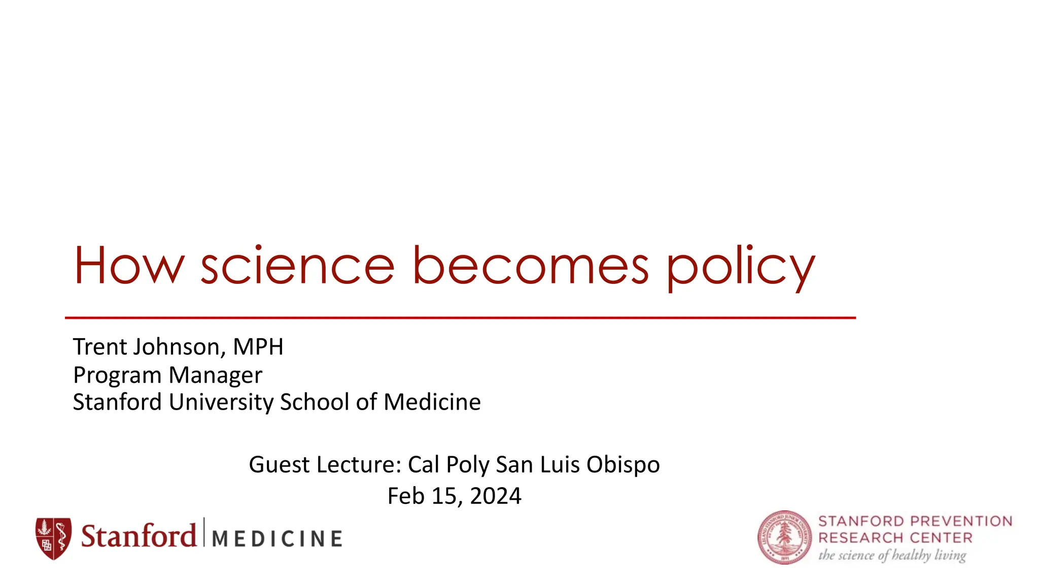 Science Policy Programs How Science becomes Policy - presentation | PPT