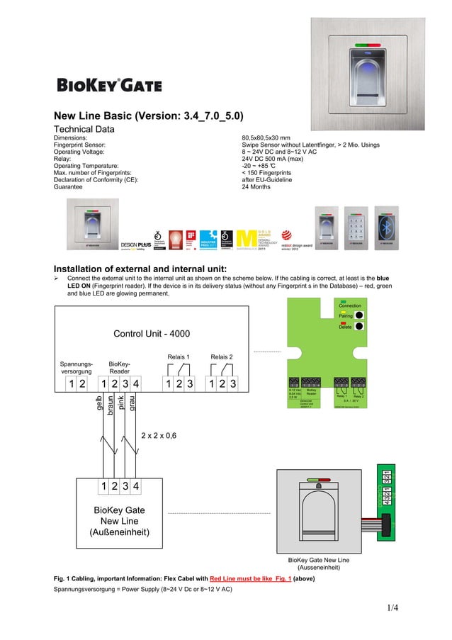 Security Biokey IDENCOM Access Control = BioKey Fingerprint Identification | PDF