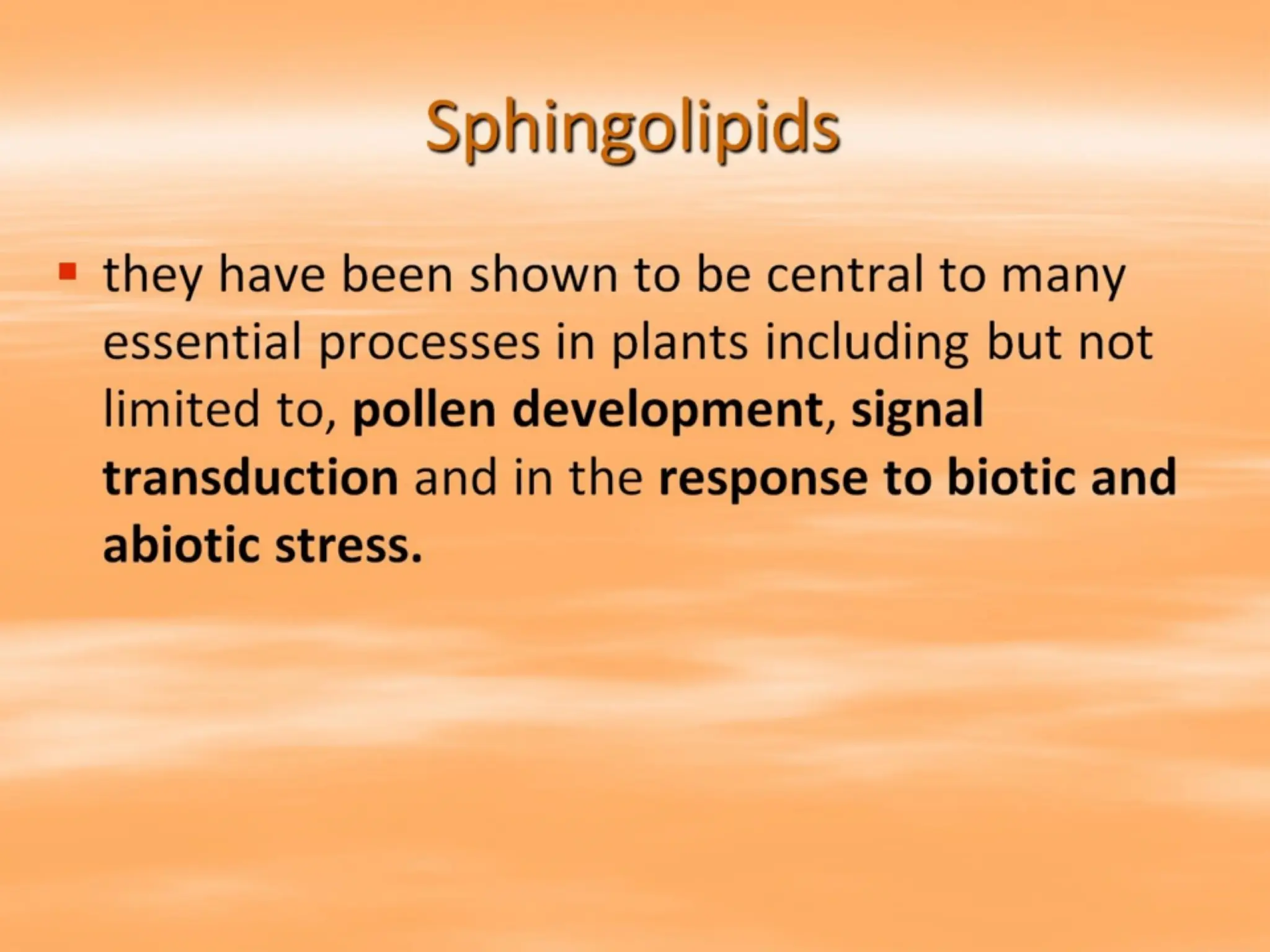 Sphingolipids
