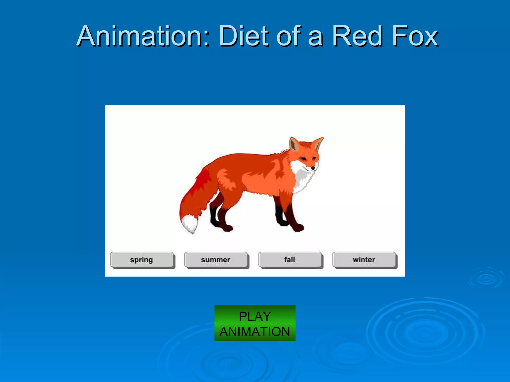 Animation: Diet of a Red Fox PLAY ANIMATION 