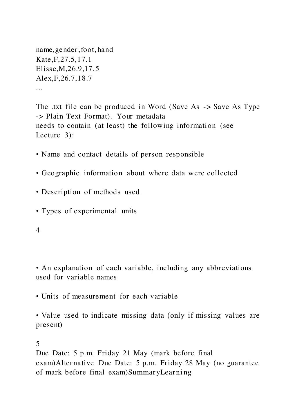BIOL2610 2021 Experiment ReportDue Date 5 p.m. Friday 21 | DOCX