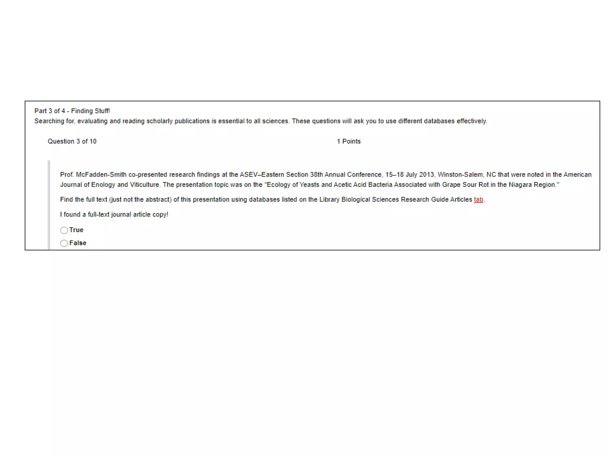 BIOL 2P96 winter 2020 Library Seminar ppt slides