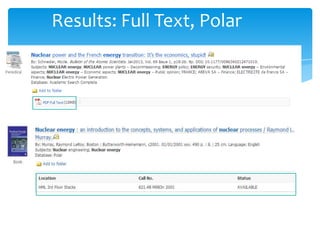 Results: Full Text, Polar
 