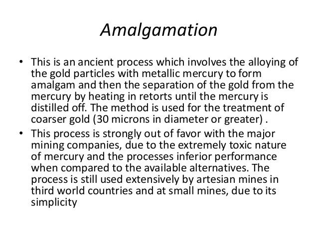 Why To Consider The Gold Amalgamation Process? – KMKVPV