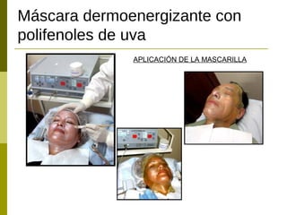 Máscara dermoenergizante con
polifenoles de uva
              APLICACIÓN DE LA MASCARILLA
 