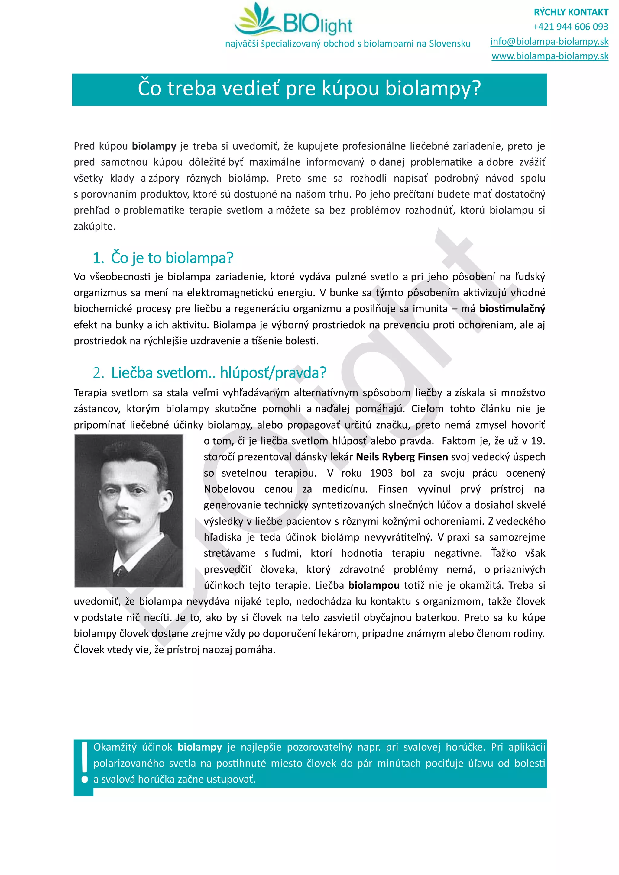 Biolight biolampy bioptron biostimul medilight | PDF