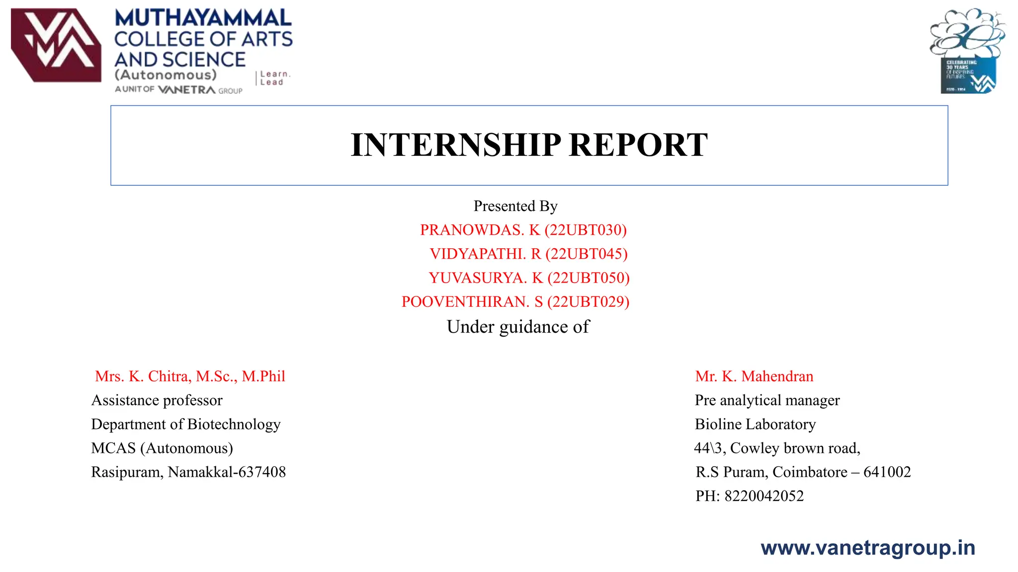 Bioline Lab Presentation Pptx Das Das Ppt