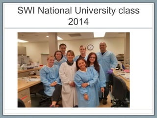 SWI National University class
2014
 