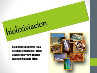 • Juan Carlos Gutierrez Julio
• Brenda Esthephanie Forero
• Deyanira Ferreira Beltran
• Lorainne Nathalie Arias
 
