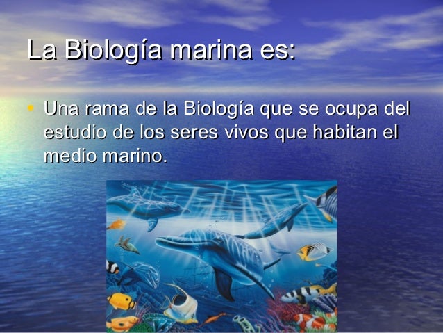 Biología marina