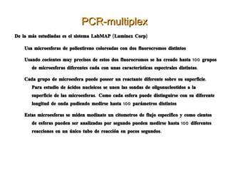 La sonda no unida se retira tras lavados y se detecta la sonda unida mediante fluorescencia luminiscencia, radiactividad o desarrollo de color. 