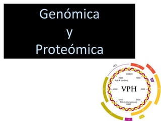 Genómica
y
Proteómica
 
