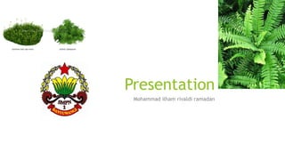 Presentation
 Mohammad ilham rivaldi ramadan
 
