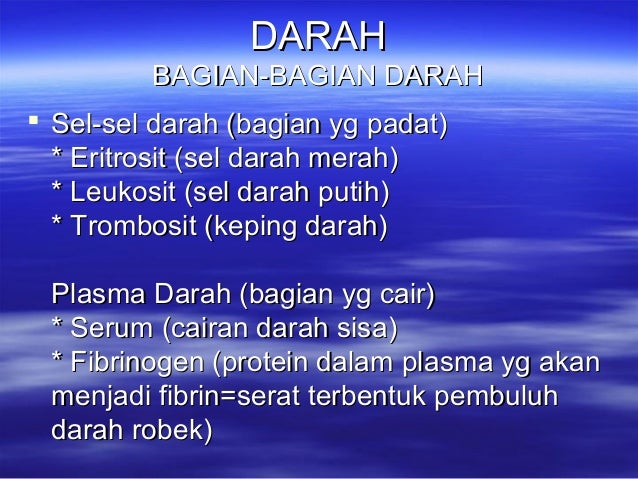 SISTEM SIRKULASI PADA MANUSIA (BAGIAN 1) SISTEM SIRKULASI PADA MANUSIA (BAGIAN 1)