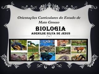 BIOLOGIA ADENILSE SILVA DE JESUS Orientações Curriculares do Estado de Mato Grosso 