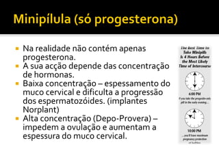 Biologia – 12º Ano (ContracepçãO)