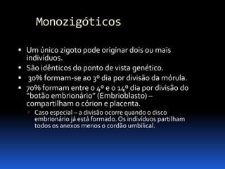 Biologia – 12º Ano (Mecanismos Que Controlam O Desenvolvimento EmbrionáRio Parto)