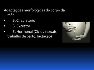Biologia – 12º Ano (Mecanismos Que Controlam O Desenvolvimento EmbrionáRio Parto)