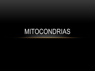 MITOCONDRIAS
 
