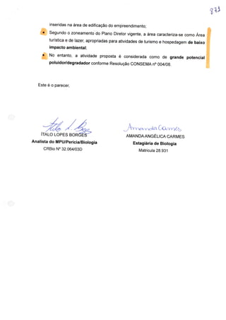 Laudo MPF - Biologia