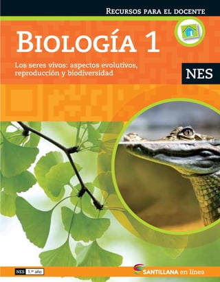 NES 1.er año
NES
Los seres vivos: aspectos evolutivos,
reproducción y biodiversidad
Biología 1
Recursos para el docenteRecursos para el docente
 