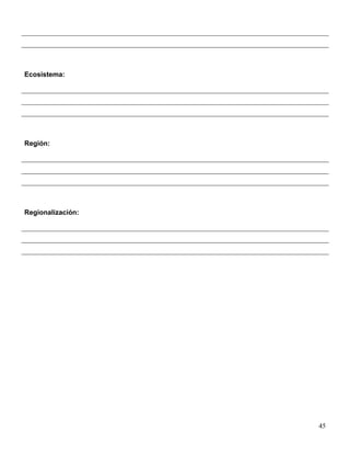 Ecosistema:




Región:




Regionalización:




                   45
 