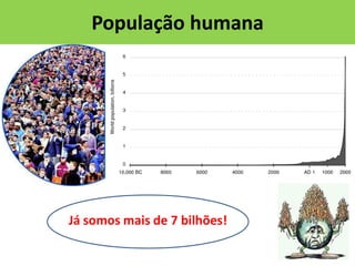População humana

Já somos mais de 7 bilhões!

 
