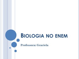 BIOLOGIA NO ENEM
Professora: Graciela

 