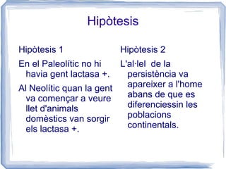 Augment de risc de manifestar catarates No veure llet Falta de calci 