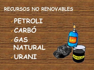 Recursos no renovablesPETROLI