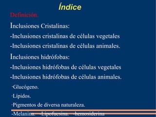 Índice Definición.