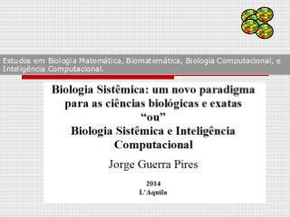 Estudos em Biologia Matemática, Biomatemática, Biologia Computacional, e
Inteligência Computacional.
 