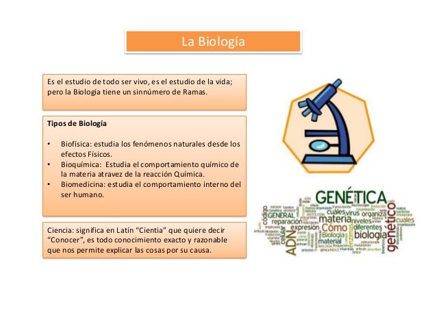 Biologia y Sus Ramas