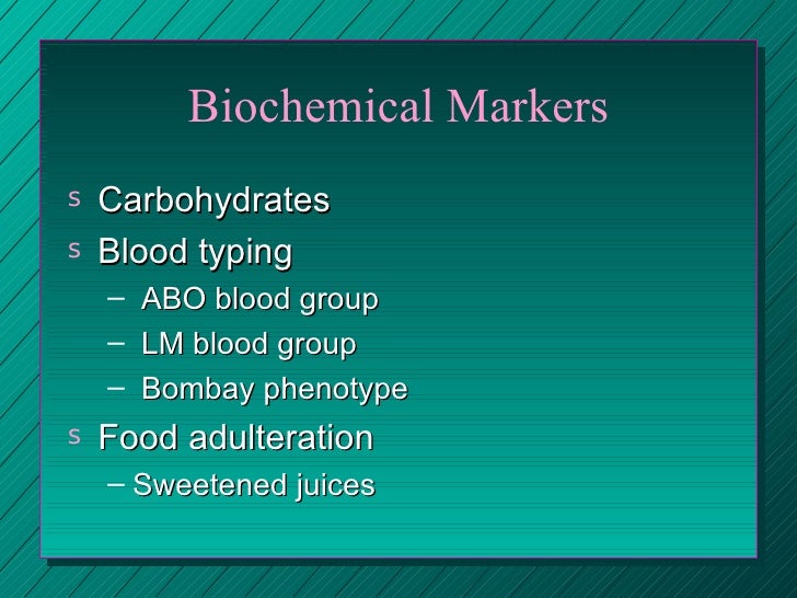 biological markers