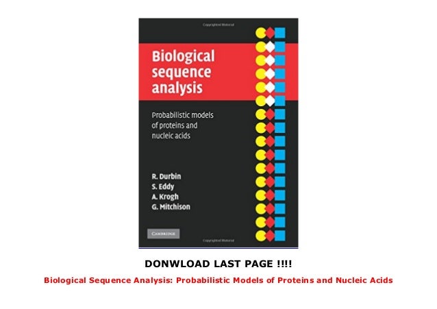 biological sequence analysis biological sequence analysis