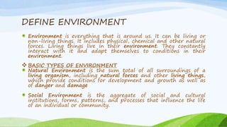 Biological aspects of Environment | PPTX