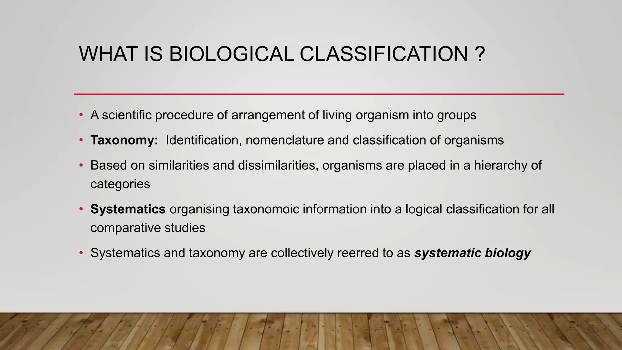 Biological classification | PPT