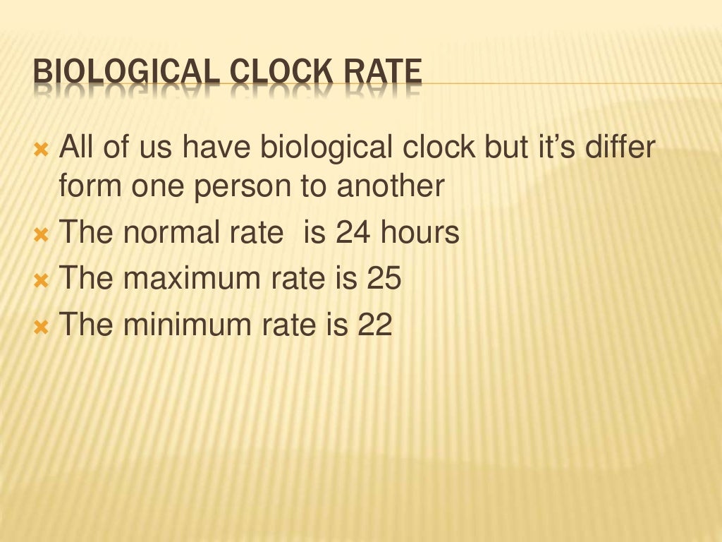 Biological clock