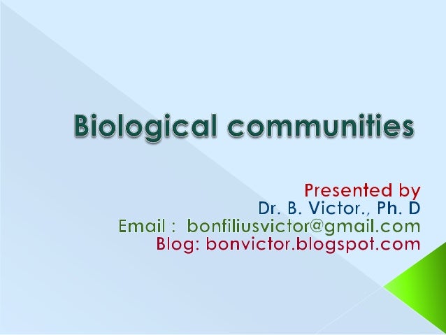 Biological communities