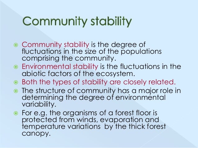 Biological communities