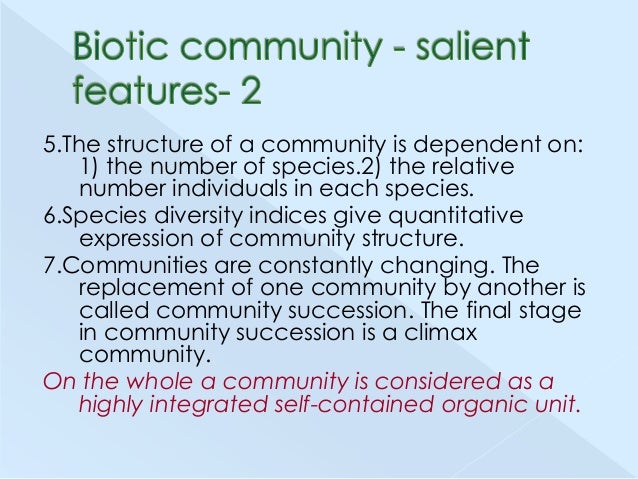 Biological Communities