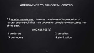 Biological control of insects pest with reference to predatores and ...